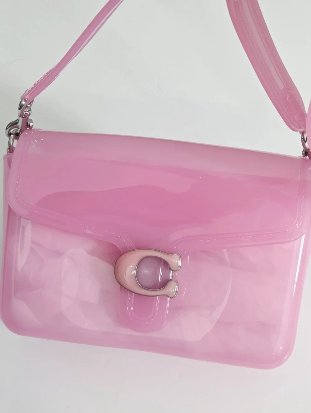 EXCELLENT RARE COACH JELLY TABBY BAG - BRIGHT PINK